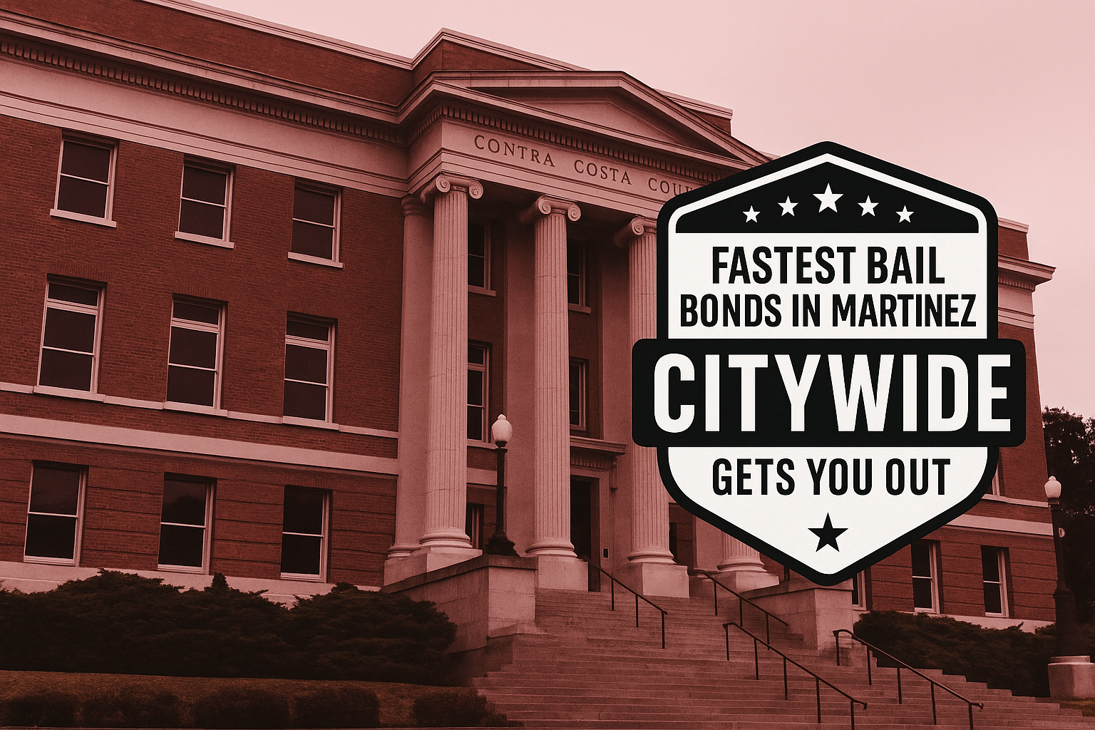 Martinez Detention Facility in Contra Costa County where bail bonds provide fast release for arrested individuals