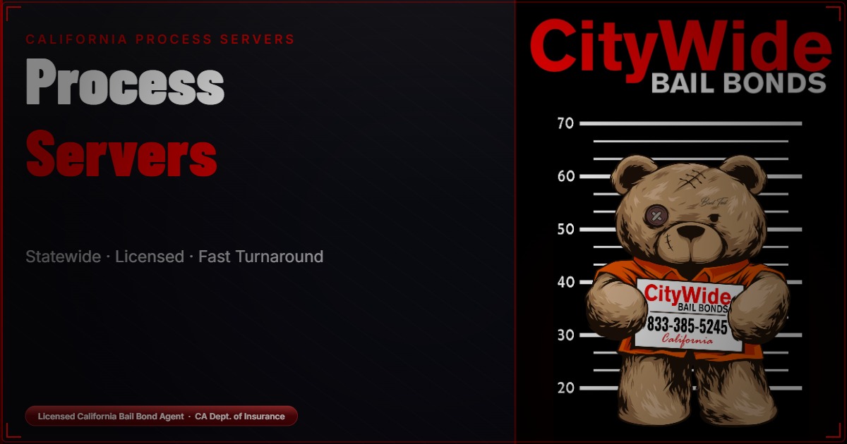 Process Servers California | Statewide Service | CityWide